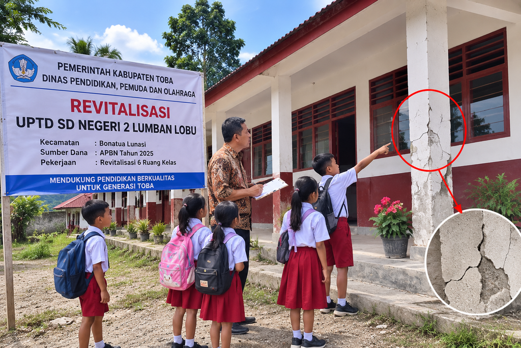 Revitalisasi SD Negeri 2 Lumban Lobu Disorot, Kondisi Bangunan Jadi Perhatian