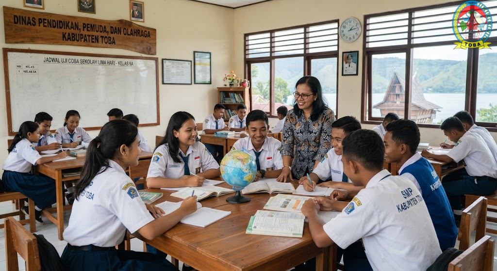Disdikpora Kabupaten Toba Mulai Terapkan Uji Coba Kebijakan Sekolah Lima Hari untuk Tingkatkan Efektivitas Belajar
